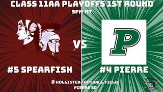 2024 Class 11AA Football Playoffs 1st Round: #5 Spearfish @ #4 Pierre