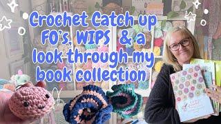 Ep 13. Crochet chat ~ FOs, WIPs and my crochet book collection #crochet #crocheting