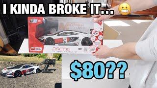 $80 1:10 SCALE RC DRIFT CAR ANY GOOD?? | UNBOXING AND REVIEW