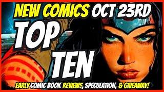 Top 10 New Comic Books October 23rd 2024  Reviews, Covers, & Giveaway  Best NCBD Videos On YouTube