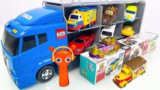 Disney Pixar Car | Unbox 12 Legendary Disney Cars Hidden in The Large Tomica Convoy | Fun Cars