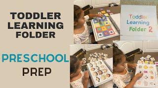 Toddler Learning Folder-2 Preschool/K Prep