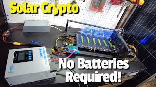 Solar Crypto Mining w/AC Fallback No Batteries