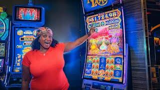 Las Vegas Woman Wins AGAIN and AGAIN on Mystery of the Lamps Slot!