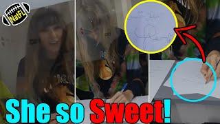 Taylor Swift looked Tired when she Arrived in Lyon, but she still smiled & gave gifts to fans