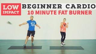 10 minute LOW IMPACT fun cardio workout. No equipment.