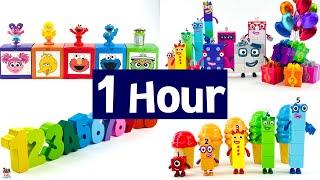 Learn to Count to 10, Shapes & Colors! Kids Toy Learning Video with Sesame Street & Numberblocks