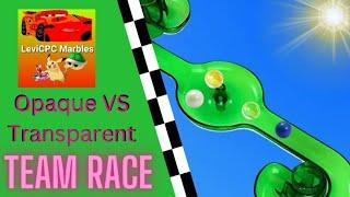Opaque VS Transparent ■ Team Race ■ LeviCPC Marbles