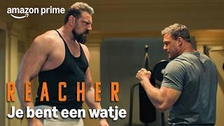 Paulie (The Dutch Giant) daagt Reacher uit in de gym  | Reacher | Seizoen 3