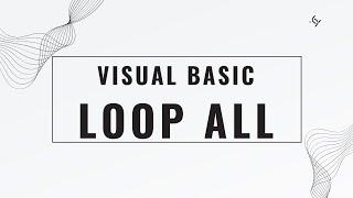 Visual Basic  Loop for Beginner