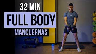 Rutina FULL BODY con mancuernas  ejercicios con mancuernas para entrenar CUERPO COMPLETO