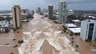 Australia is sinking! Chaos everywhere, major flooding submerged cars in Kingaroy