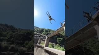 JUMPING OFF OF MASSIVE ACTIVE DAM