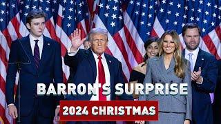 Barron's surprise contribution in Donald and Melania Trump's 2024 Christmas card