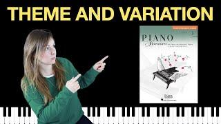 Poetic Theme and Variations (Piano Adventures Level 5 Performance Book)