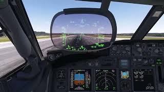 Madrid Barajas Takeoff (LEMD) (MSFS) pilots view