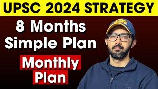 UPSC 2024 Strategy | 8 Months Plan for IAS Aspirants