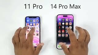 Apple iPhone 11 Pro vs Apple iPhone 14 Pro Max Speed Test