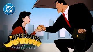 Superman: The Animated Series - Bruce Flirts with Lois | Super Scenes | DC