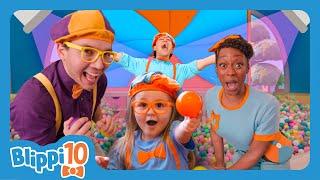 Play and Learn with Blippi and his Buddies ! | 10 year Anniversary Special | Blippi Top 10 Moments