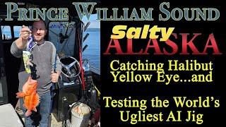 Catching Halibut and Yellow Eye in Prince William Sound / Testing the world's ugliest AI fishing jig