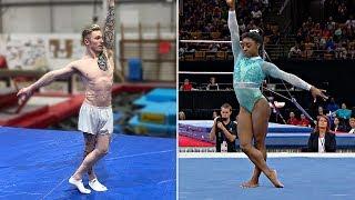 ATTEMPTING 'SIMONE BILES' FLOOR ROUTINE... | Nile Wilson