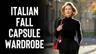 Italian Style Capsule Wardrobe For The Fall