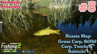 Ultimate Fishing Simulator 2 - Russia Map: Grass Carp, Silver Carp, Tench, & Salmon!