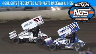 World of Outlaws NOS Energy Sprint Cars | Federated Auto Parts Raceway | August 2, 2024 | HIGHLIGHTS