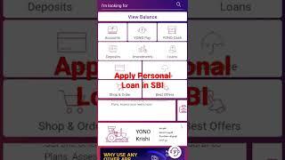 Apply SBI Xpress Credit Personal Loan by YONO App