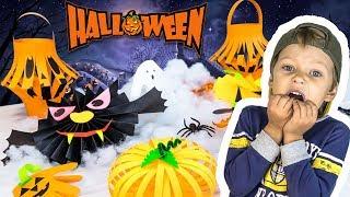 5 Halloween Crafts of paper with their hands with children. How to make crafts on Helloween?