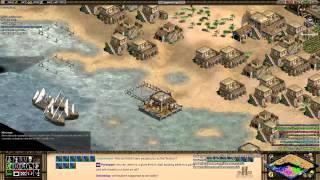 Aoe2 HD: 3v5 MegaRandom (Byzantines, Mass Fireships)