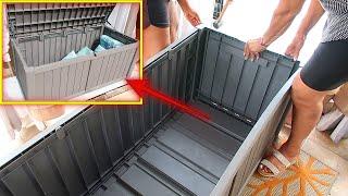 How to Build 120 Gallon Large Deck Box