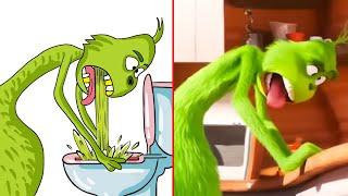 The Grinch Funny Drawing Meme P2 | Funny Grinch