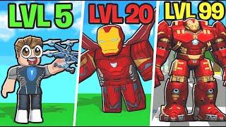 ‍️ LEVEL 1 to MAX LEVEL in Hero Power Tycoon! (INSANE UPGRADE) #roblox #robloxshorts