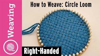 How to Weave on Circle Looms (even # pegs)