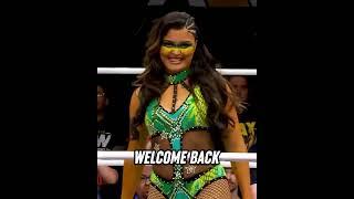 Tay Melo received a warm welcome back reception from fans at AEW Summer Blockbuster!