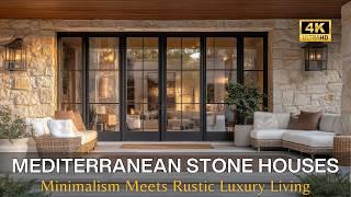 Stunning Modern Mediterranean Stone Houses: Where Minimalism Meets Rustic Luxury Living