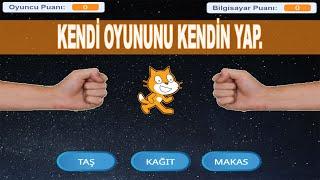 TAŞ - KAĞIT - MAKAS OYUNU | SCRATCH OYUN YAPIMI