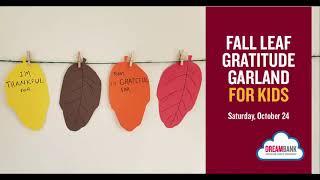 Fall Leaf Gratitude Garland for Kids | DreamBank