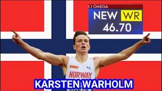 KARSTEN WARHOLM SMASHES THE 400M HURDLES WORLD RECORD! 