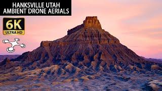 Hanksville Utah Ambient 6k Video Bentonite Hills Factory Butte Moonscape Overlook & Long Dong Silver