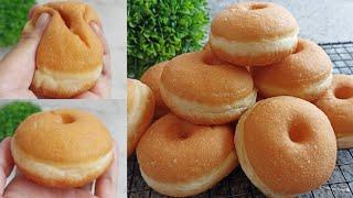 RESEP DONAT EMPUK EKONOMIS TANPA TELUR, EMPUKNYA BISA TAHAN BERHARI-HARI