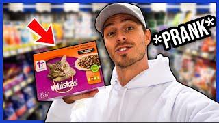 PRANKING MY GIRLFRIEND WITH CAT FOOD *GOES WRONG*