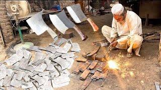 Top Stupendous Process of Manufacturing Butcher’s Meat Cleaver Knife at Local Workshop