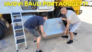 Iniziamo a montare i bauli portaoggetti per il nostro camper 4x4