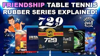 Friendship 729 Table Tennis Rubber Series Explained!