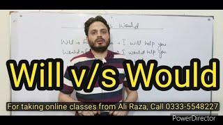 Will v/s Would | By Syed Ali Raza Kazmi