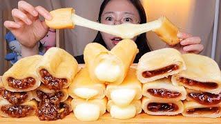 길쭉이호떡🫘 치즈호떡 꿀호떡 씨앗호떡 디저트 먹방 Dessert Mukbang