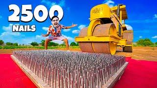 2500 Nails VS Road Roller   सोचा नहीं था ये हाल होगा   Shocking Results